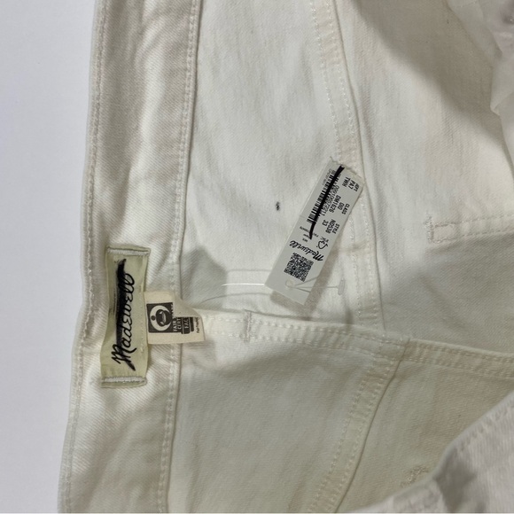 New Madewell The Perfect Vintage Wide Leg Crop Jean Tile White - Picture 7 of 11